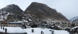 Archiv Foto Webcam Zermatt: Panoramablick auf das Dorf 13:00