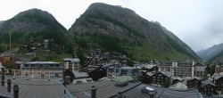 Archiv Foto Webcam Zermatt: Panoramablick auf das Dorf 07:00