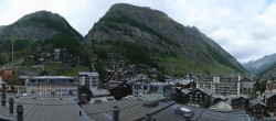 Archiv Foto Webcam Zermatt: Panoramablick auf das Dorf 15:00