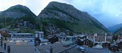 Archiv Foto Webcam Zermatt: Panoramablick auf das Dorf 19:00
