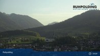 Archiv Foto Webcam Ruhpolding: Panoramablick auf den Ort 18:00