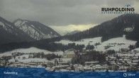 Archiv Foto Webcam Ruhpolding: Panoramablick auf den Ort 09:00