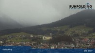 Archiv Foto Webcam Ruhpolding: Panoramablick auf den Ort 14:00