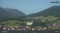 Archiv Foto Webcam Ruhpolding: Panoramablick auf den Ort 08:00