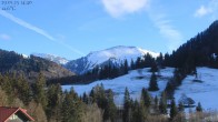 Archiv Foto Webcam Oberstaufen: Biohotel Schratt - Blick zum Hochgrat 13:00