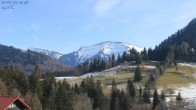 Archived image Webcam Oberstaufen - Hotel Schratt view Hochgrat mountain 13:00