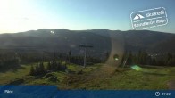 Archived image Webcam Spindleruv Mlyn: Top Station Chair Lift Svaty Petr 18:00