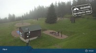 Archived image Webcam Spindleruv Mlyn: Top Station Chair Lift Svaty Petr 23:00