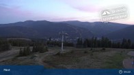Archived image Webcam Spindleruv Mlyn: Top Station Chair Lift Svaty Petr 04:00