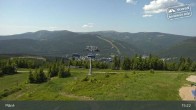 Archived image Webcam Spindleruv Mlyn: Top Station Chair Lift Svaty Petr 14:00