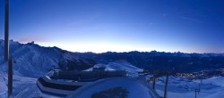 Archived image Webcam Crans Montana - Top station La Tsa chair lift 06:00