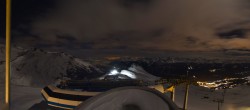 Archived image Webcam Crans Montana - Top station La Tsa chair lift 05:00