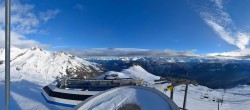 Archived image Webcam Crans Montana - Top station La Tsa chair lift 13:00