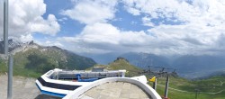 Archiv Foto Webcam Crans Montana: Aminona - Bergstation Sessellift Tsa 13:00