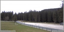 Archived image Webcam Pokljuka: Biathlon Stadium Entrance 09:00