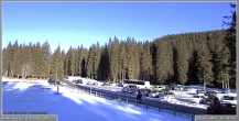 Archiv Foto Webcam Pokljuka: Biathlonstadion Eingang 13:00