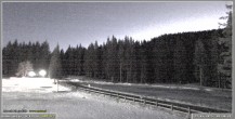 Archived image Webcam Pokljuka: Biathlon Stadium Entrance 05:00