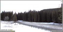 Archived image Webcam Pokljuka: Biathlon Stadium Entrance 07:00