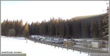 Archived image Webcam Pokljuka: Biathlon Stadium Entrance 07:00