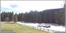 Archived image Webcam Pokljuka: Biathlon Stadium Entrance 09:00