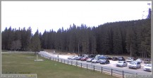 Archived image Webcam Pokljuka: Biathlon Stadium Entrance 11:00