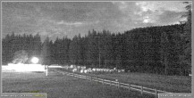 Archived image Webcam Pokljuka: Biathlon Stadium Entrance 03:00