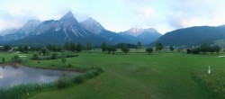 Archived image Webcam Tiroler Zugspitz Arena - Golf Club Ehrwald-Lermoos 19:00