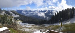 Archived image Webcam Brauneck-Lenggries - BayernHütte 09:00