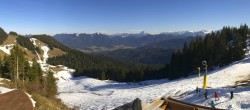 Archiv Foto Webcam Brauneck-Lenggries - Ausblick BayernHütte 13:00