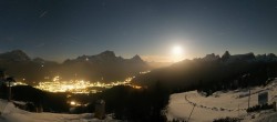 Archived image Webcam Cortina d&#39;Ampezzo - Top Station Duca d&#39;Aosta 01:00