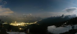 Archived image Webcam Cortina d&#39;Ampezzo - Top Station Duca d&#39;Aosta 23:00