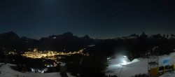 Archived image Webcam Cortina d&#39;Ampezzo - Top Station Duca d&#39;Aosta 23:00