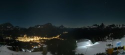 Archived image Webcam Cortina d&#39;Ampezzo - Top Station Duca d&#39;Aosta 01:00