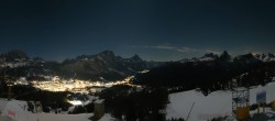 Archived image Webcam Cortina d&#39;Ampezzo - Top Station Duca d&#39;Aosta 01:00