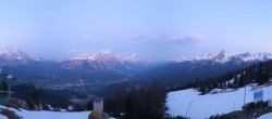 Archived image Webcam Cortina d&#39;Ampezzo - Top Station Duca d&#39;Aosta 19:00