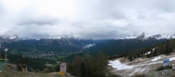 Archived image Webcam Cortina d&#39;Ampezzo - Top Station Duca d&#39;Aosta 01:00