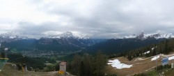 Archived image Webcam Cortina d&#39;Ampezzo - Top Station Duca d&#39;Aosta 02:00