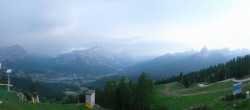 Archiv Foto Webcam Cortina d&#39;Ampezzo: Tofana-Abfahrt (Duca d&#39;Aosta) 19:00