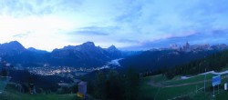 Archiv Foto Webcam Cortina d&#39;Ampezzo: Tofana-Abfahrt (Duca d&#39;Aosta) 03:00