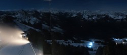 Archived image Webcam SkiWelt Westendorf - Top Station Fleidingbahn 23:00