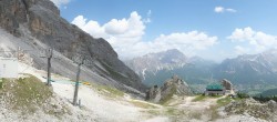 Archiv Foto Webcam Cortina d&#39;Ampezzo - Bergstation Pomedes 11:00