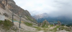 Archived image Webcam Cortina d&#39;Ampezzo - Top Station Pomedes 13:00