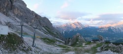 Archived image Webcam Cortina d&#39;Ampezzo - Top Station Pomedes 19:00
