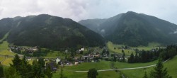 Archiv Foto Webcam Donnersbachwald: Blick auf den Ort und Skigebiet Riesneralm 19:00
