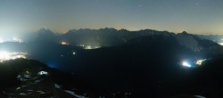 Archived image Webcam Rosshütte - Top station Seefelder Joch 23:00