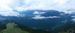 Archived image Webcam Rosshütte - Top station Seefelder Joch 19:00