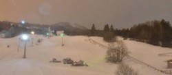 Archived image Webcam Nesselwang - Base Station Alpspitzbahn 23:00