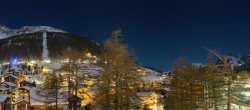 Archiv Foto Webcam Saas Fee: Dorf 23:00