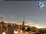 Archived image Webcam Gonten - View Church and Trails 09:00