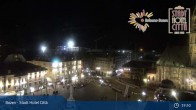 Archiv Foto Webcam Bozen - Blick auf den Waltherplatz 22:00